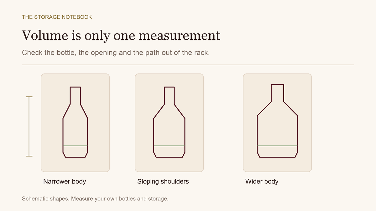 Wine bottle dimensions: will your bottles fit the rack?