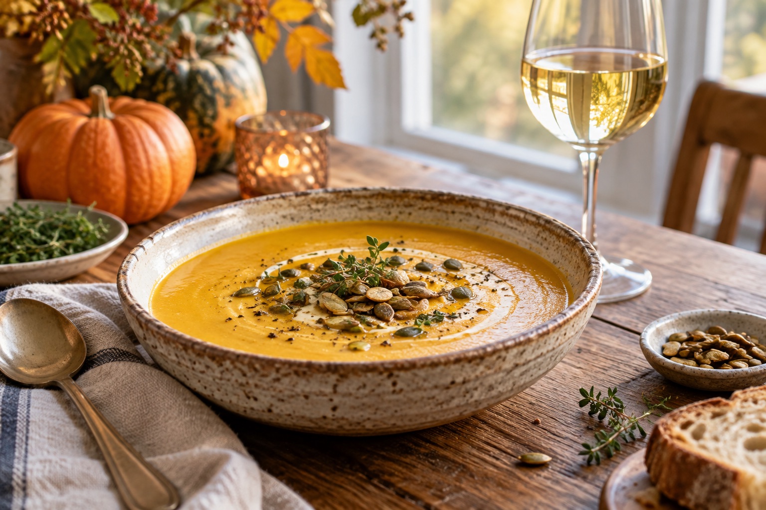 What Wine Goes with Pumpkin Soup? Pair by Recipe