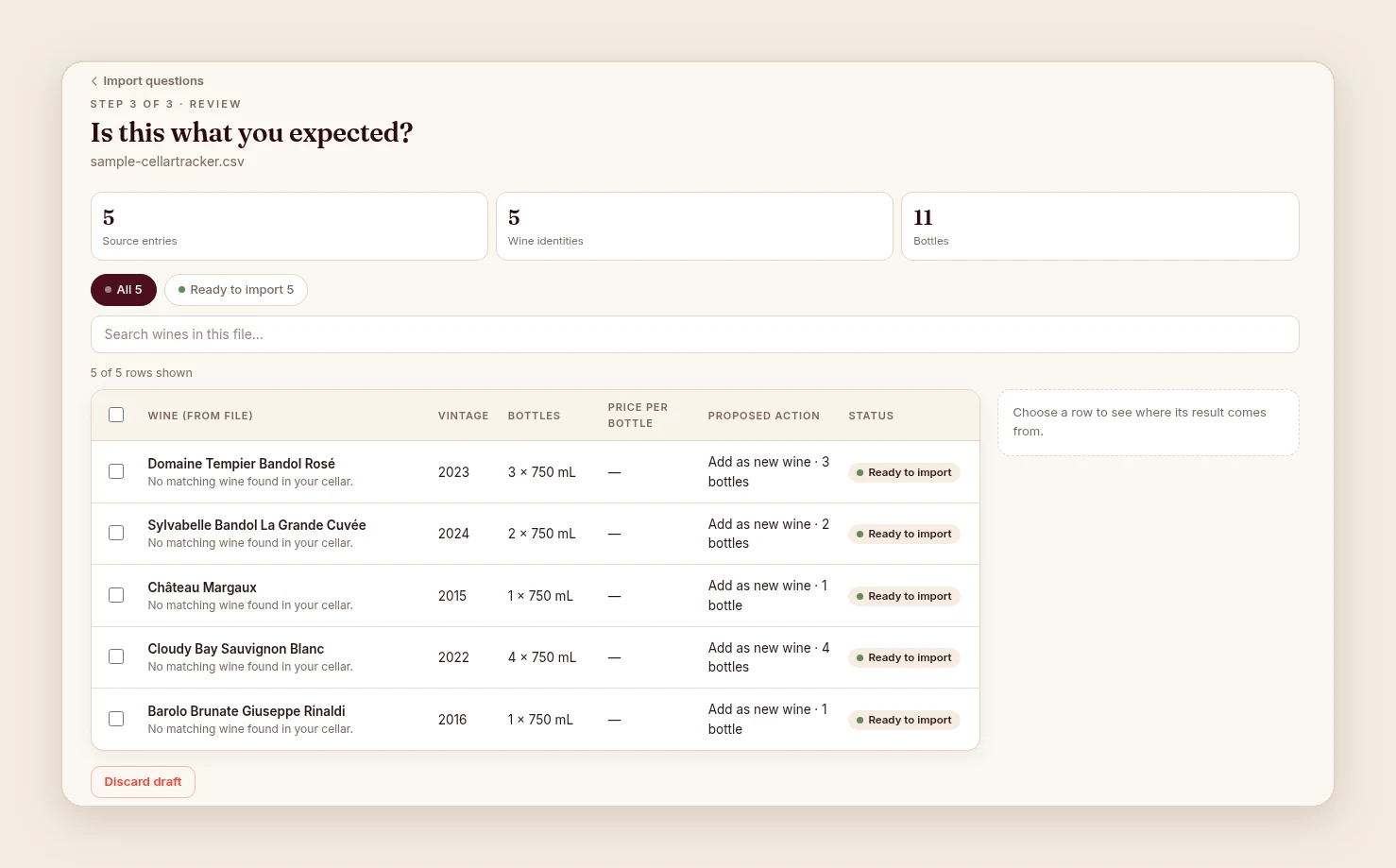 Your Wine Data Should Leave With You