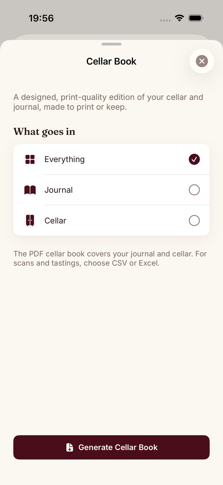 The Cellar Book screenshot