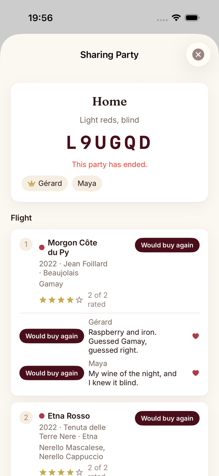 Sharing Party & Mix Palate screenshot