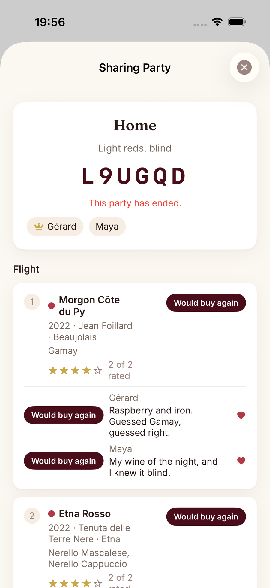 Sharing Party & Mix Palate screenshot