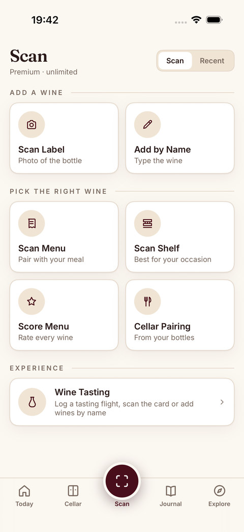 Sommo camera-first label scanning on iPhone